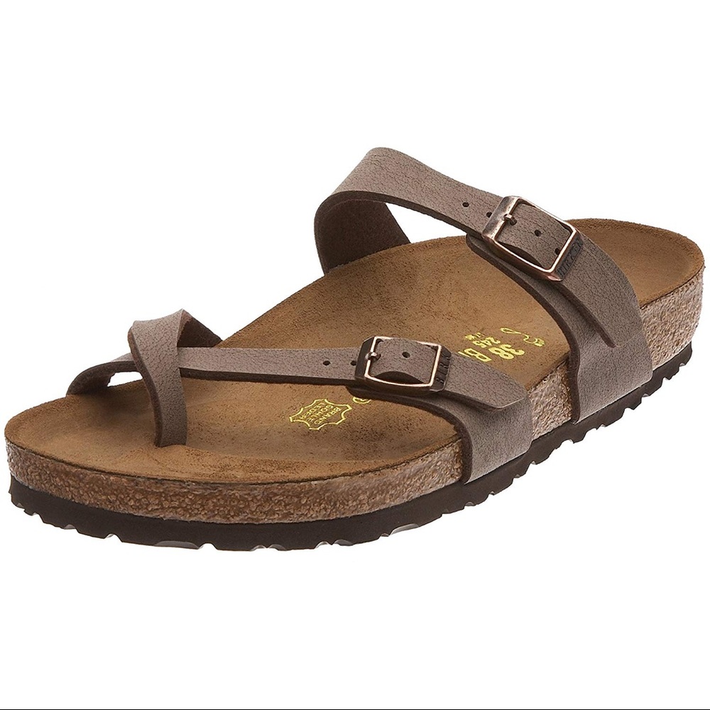 size 7-7.5 birkenstock with toe strap